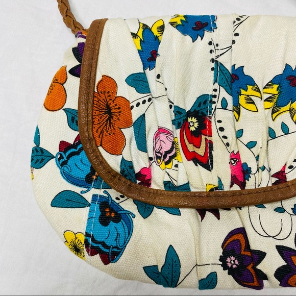 Blanco crossbody small tan floral bag ladies. - Picture 3 of 11